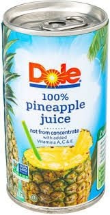 DOLE PINEAPPLE JUICE 8OZ