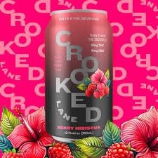 Crooked Lane Berry Hibiscus 10mg THC + 10mg CBD 4CN