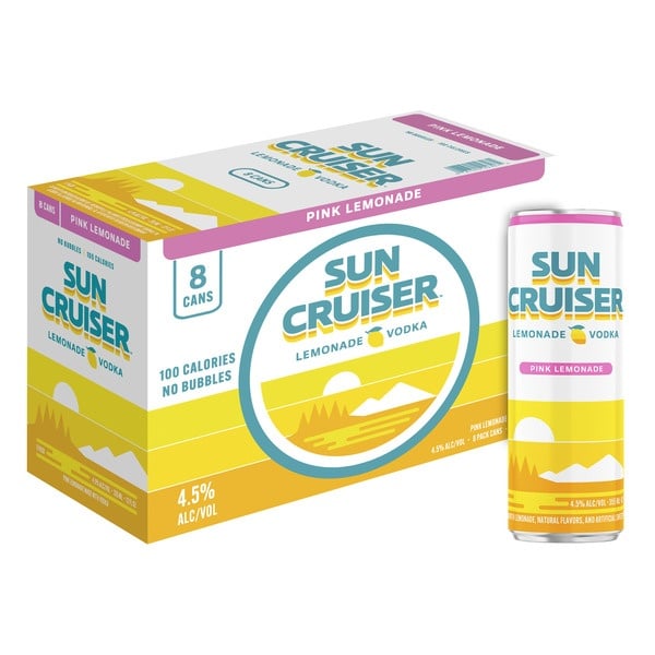 Sun Cruiser Vodka Pink Lemonade 8CN