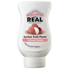 REAL LYCHEE PUREE INFUSED BAR SYRUP 16.9OZ