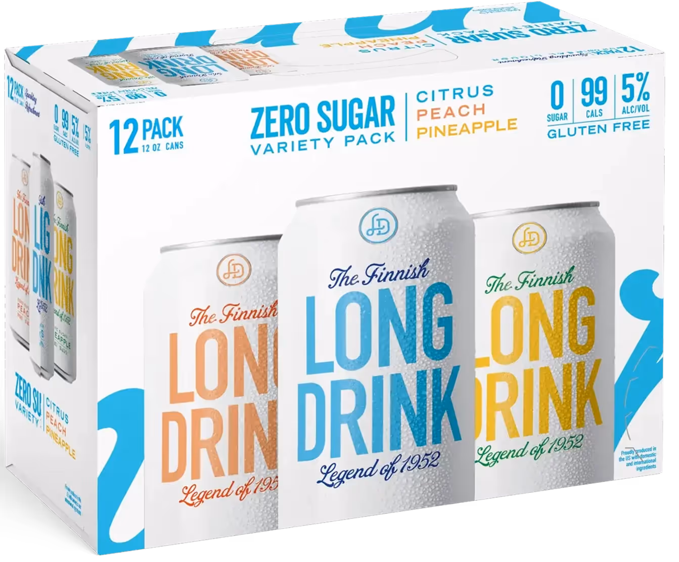 Long Drink Zero Sugar Variety Pack 12CN