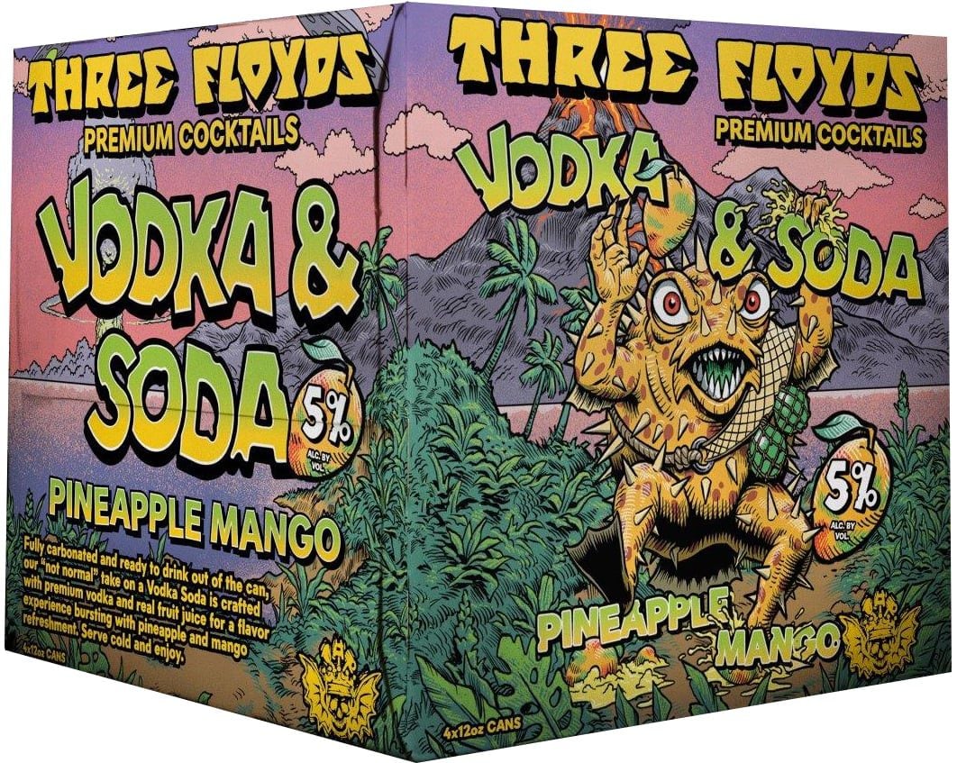 Three Floyds Vodka & Soda Pineapple Mango 4CN
