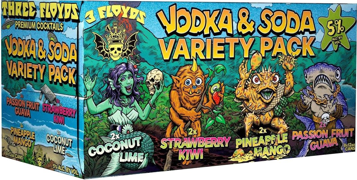 Three Floyds Vodka & Soda Variety Pack 8CN