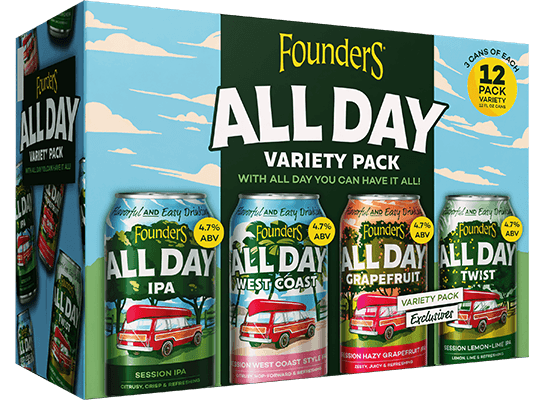 Founders All Day Variety Pack 12CN