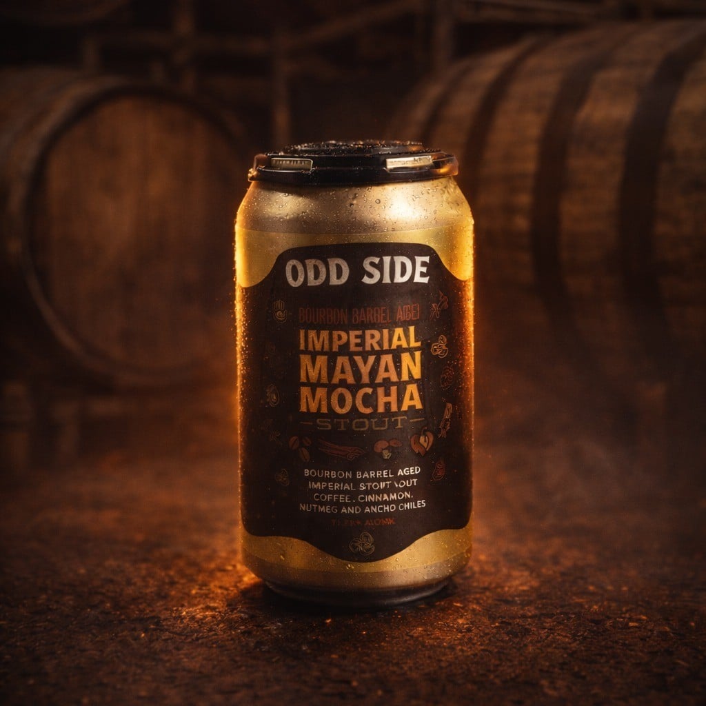 Odd Side Ales Bourbon Barrel Aged Imperial Mayan Mocha Stout 4CN