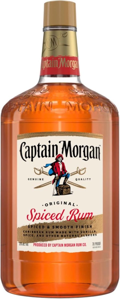 CAPT MORGAN SPICED RUM 70PR 1.75L