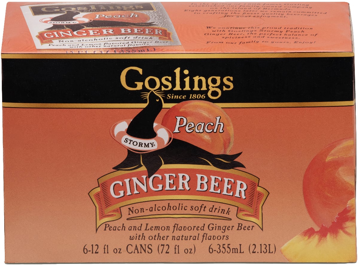 Goslings Stormy Peach Ginger Beer 6CN