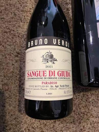 Bruno Verdi Sangue di Giuda Rosso Dolce 750ML