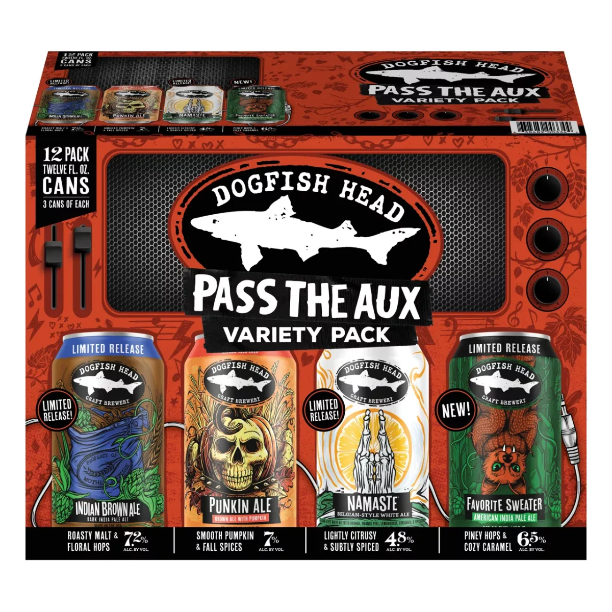 Dogfish Head Pass the Aux Variety Pack 12CN