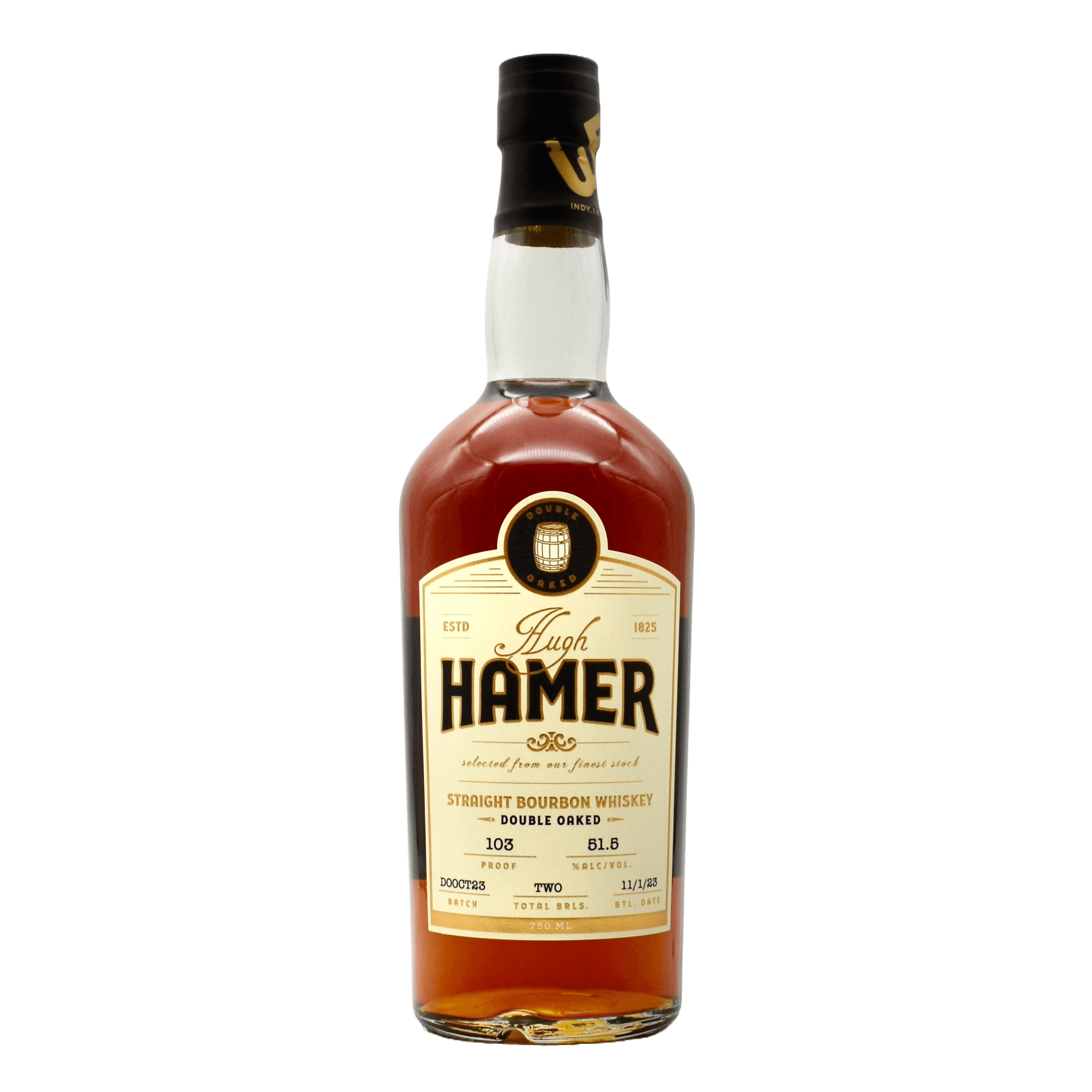 Hugh Hamer Double Oaked Bourbon 750ML