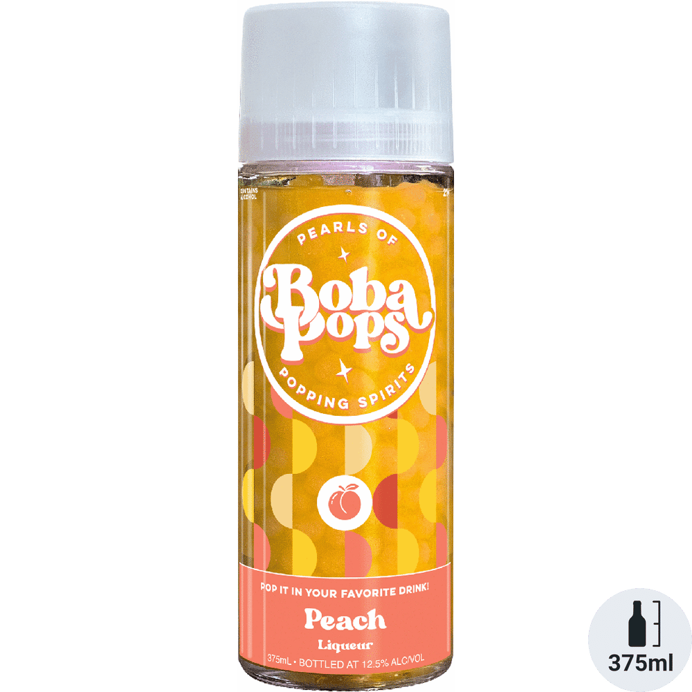 Boba Pops Peach Liqueur 375ML