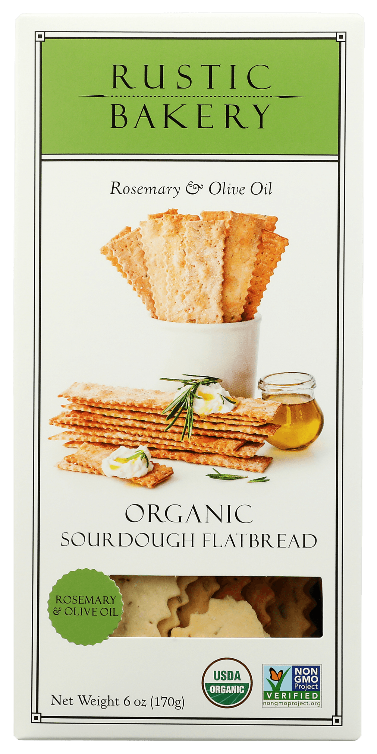 Rustic Bakery Rosemary & Olive Oil Flatbread 6oz