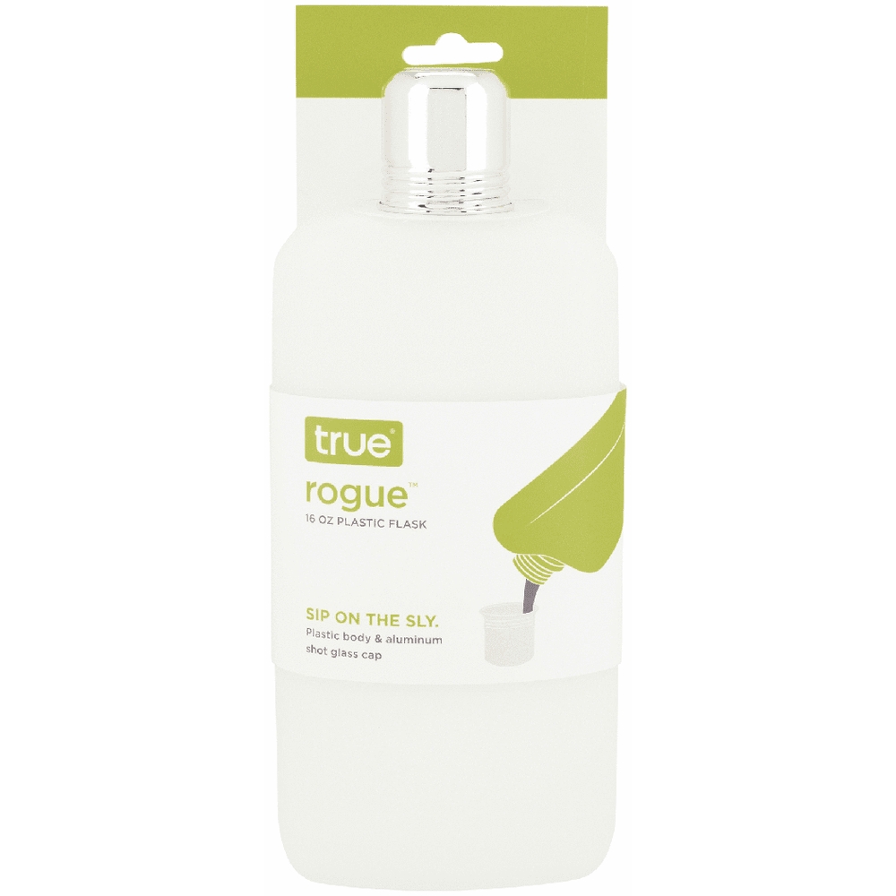 True Rogue White Plastic Flask 16oz