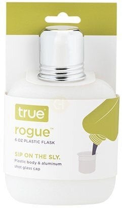 True Rogue White Plastic Flask 6oz