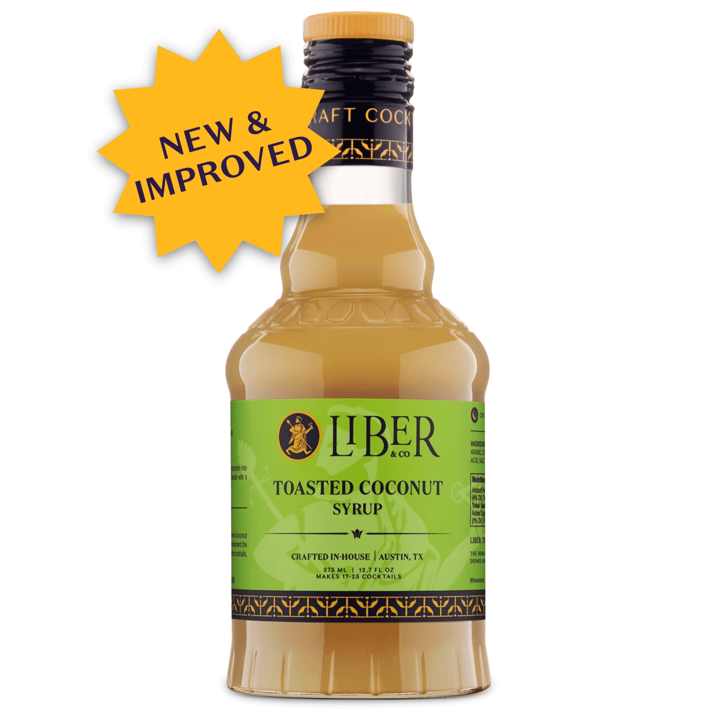Liber & Co Toasted Coconut Syrup 375ML
