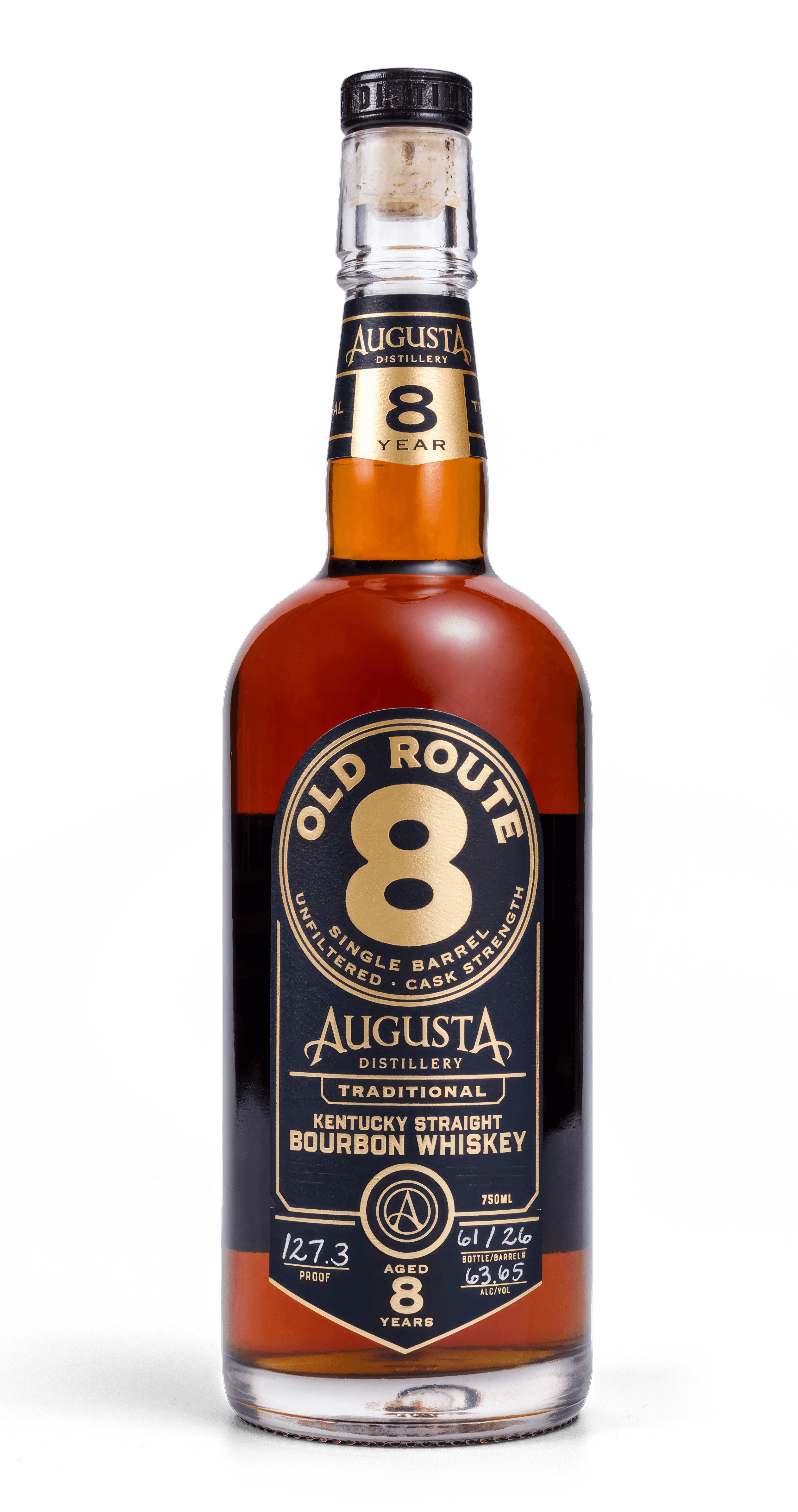 Augusta Distillery Old Route 8 Cask Strength Single Barrel Bourbon 750ML