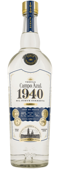 Campo Azul 1940 Blanco Tequila 750ML