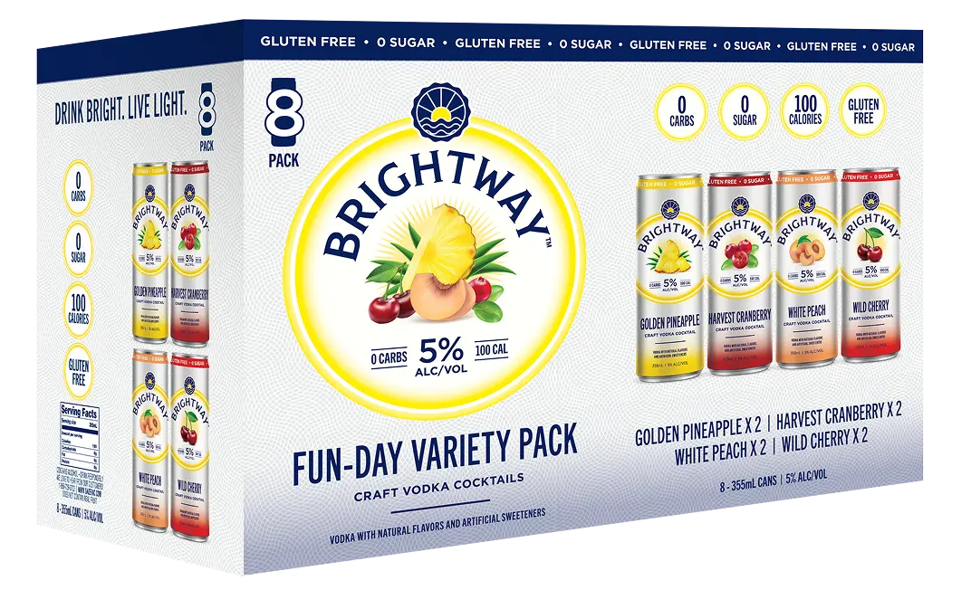 Brightway Vodka Cocktails Variety Pack 8CN