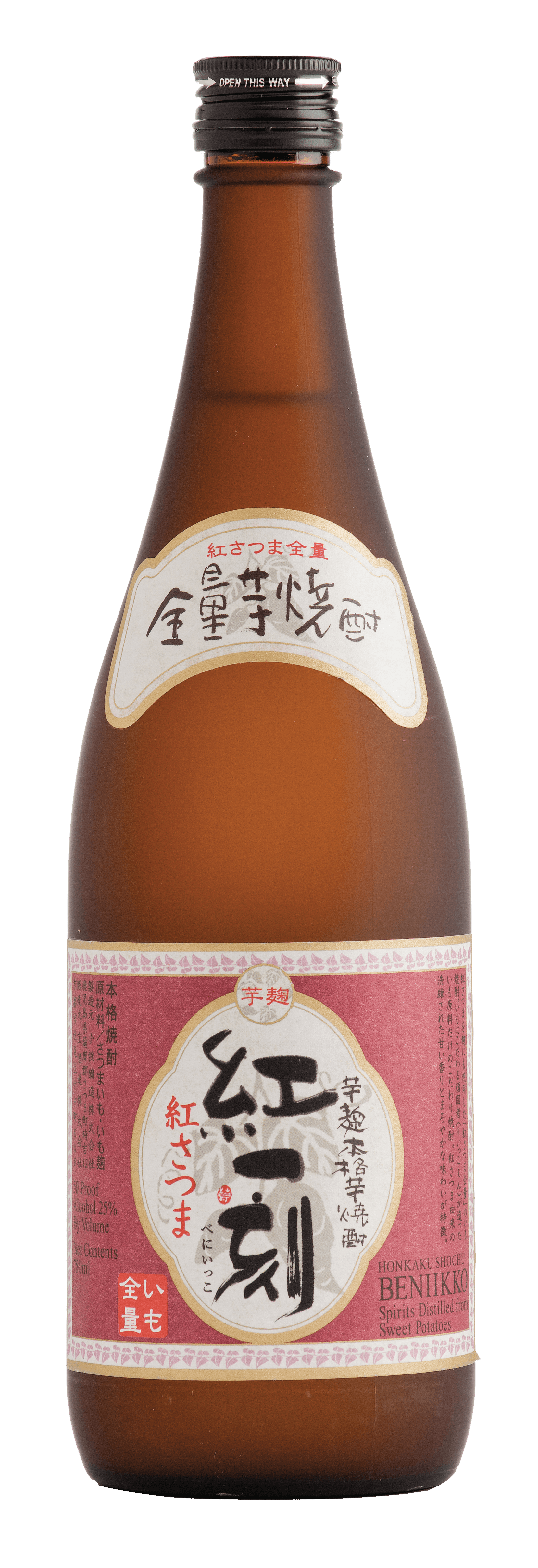 BENIIKKO HONKAKU SHOCHU 750ML