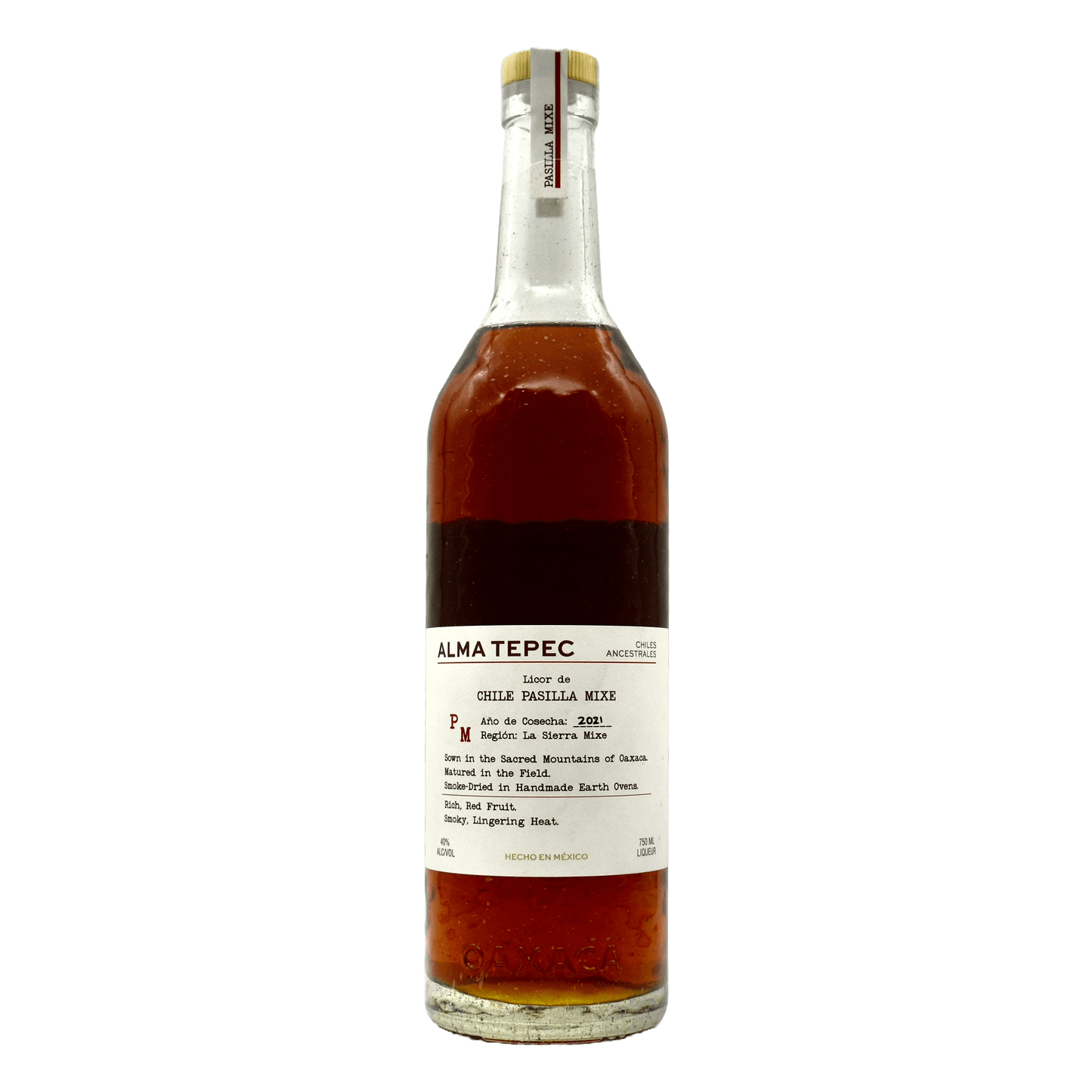 Alma Tepec Pasilla Mixe Chile Pepper Liqueur 750ML