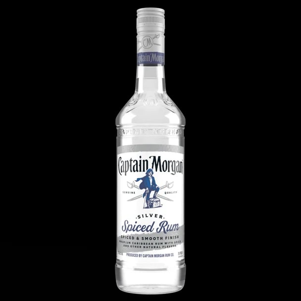 CAPT MORGAN SILVER SPICED RUM 70PR 750ML