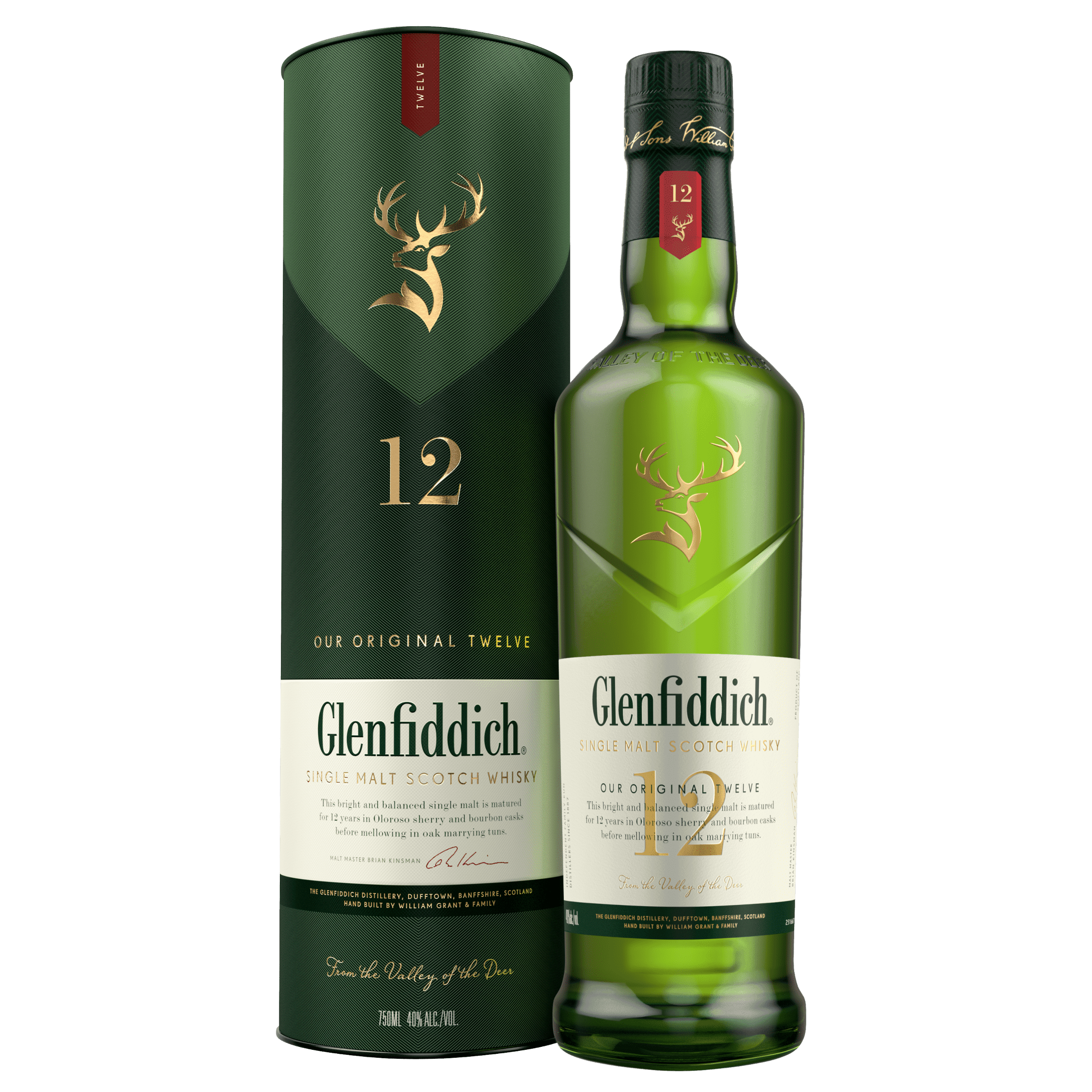 GLENFIDDICH 12 YR SCOTCH 80PR 750ML