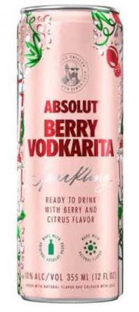 Absolut - Berry Vodkarita Sparkling NV (4 pack cans) (4 pack cans)