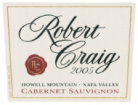Robert Craig - Cabernet Sauvignon Estate Howell Mountain 2018 (750ml)