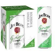 Jim Beam - Ginger Highball Cocktail (4 pack cans) (4 pack cans)