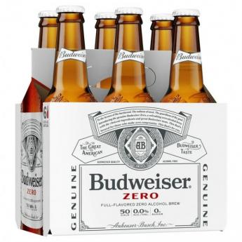Budweiser - Zero Non-Alcoholic Lager (6 pack bottles)